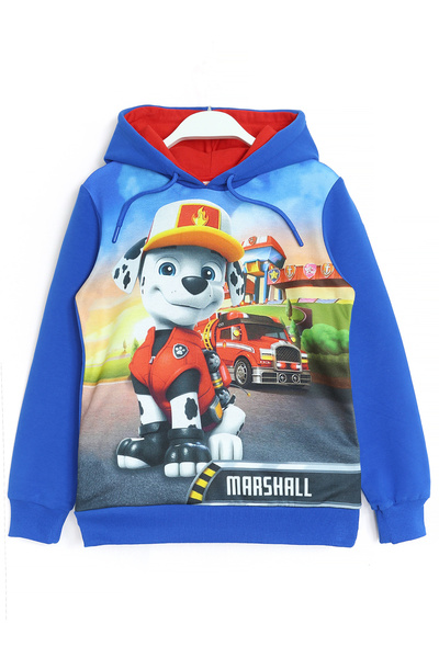 DobaKids Paw Patrol İtfaiyeci Köpek Marshal 3D Baskılı Erkek Çocuk Kapüşonlu ...