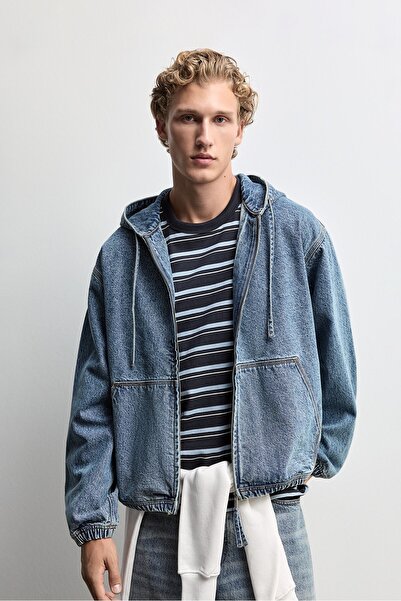 LEFTIES Kapüşonlu denim ceket