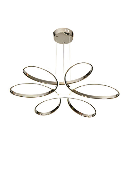 jet light Modern 3 Renk Kumandalı Kelebek Krom Led Avize
