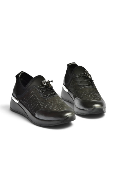 Fox Shoes Z301156204 Black Fabric Casual Women's Shoes