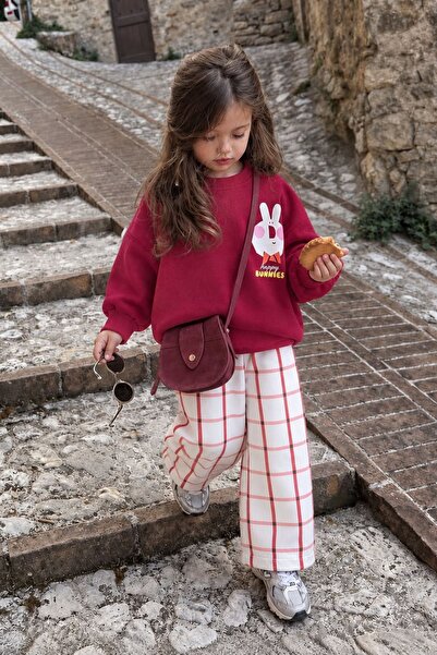Minigimin Cicileri Happy Bunnies Girls' Sweatshirt & Denim Pants 2-Piece Set ...