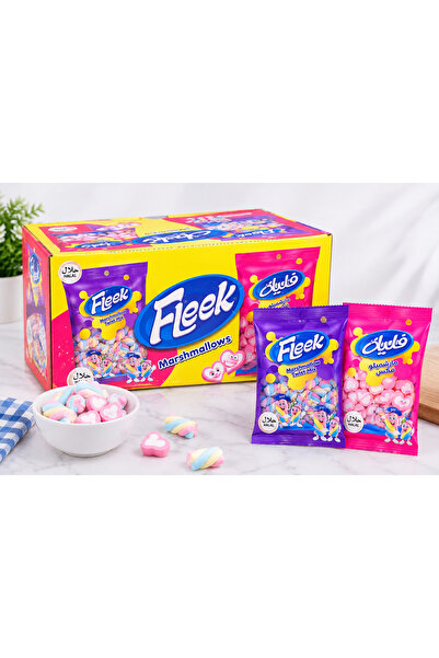 Fleek |   خليط حلوى المارشميلو الملتوية |   24 جرام |   كرتون |   24 قطعة