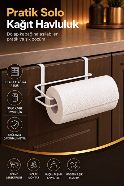 wappa Metal Kağıt Havlu Askısı Dolap İçine Asılabilir Solo Kağıt Havluluk Raf...