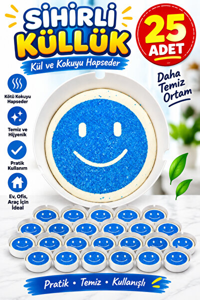 Funny Life 25 Pieces of Odorless Practical Disposable Ashtrays - Ashtray with...