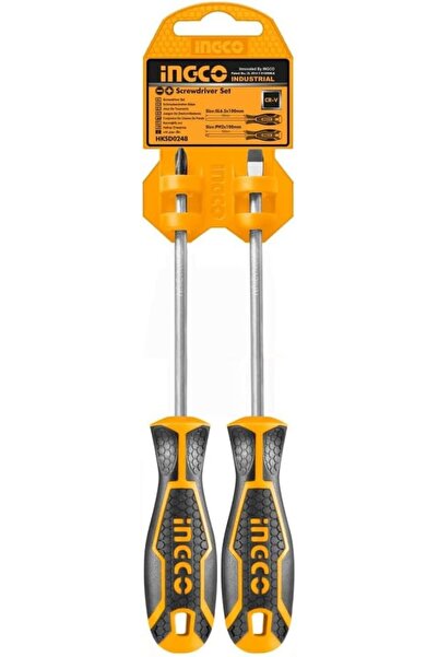 Ingco طقم مفكات من قطعتين، HKSD0248