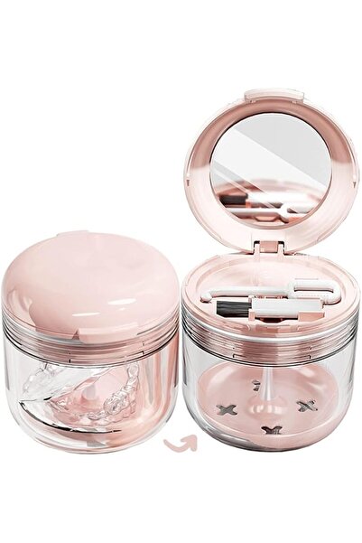 ELECDON Retainer Case, Denture Bath Box with Strainer Basket, Mouth Guard Cas...