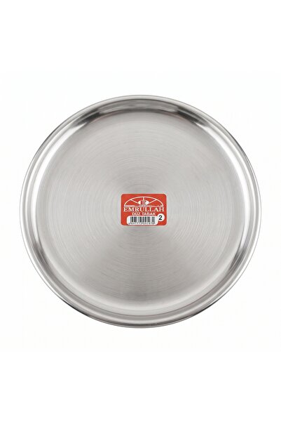 Emrullah Rostfrei Stainless Steel Flat Plate No:2 Ø18.00 cm Round Set of 2 (2...