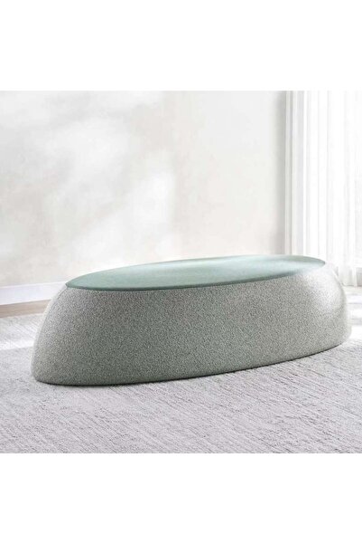 PAN HOME VELLON OTTOMAN LARGE - GREEN