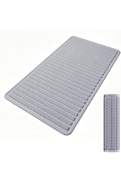 GENERAL Non Slip Bath Mat 37x68cm，Quick Dry Drainage Bathroom Mat, Foldable E...
