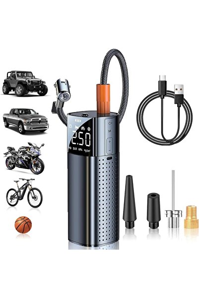 GENERAL Portable Air Compressor Tire Inflator, 168 Psi Cordless Inflator Pump...