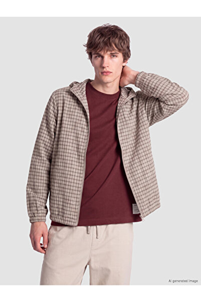 LC Waikiki Relax Fit Hooded Gabardine Men's Coat