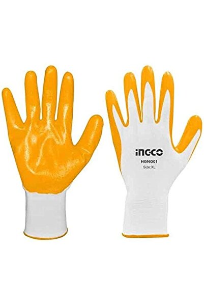 Ingco HGNG01 Nitrile Anti-Slip Safe Work Gloves