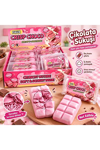 SHAMİRA Crısp choco sukuşi çıtır pembe renk çikolata sukuşi 1 adet kırılan çi...