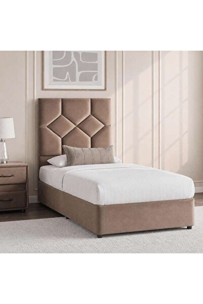 PAN HOME KYROS SINGLE BED 120X200 CM - BROWN