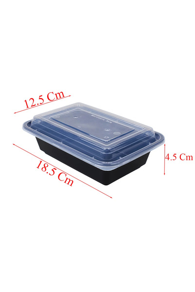 RITCO 24 Colored Rectangular Microwave Plate Carton (150 Plates/Carton)