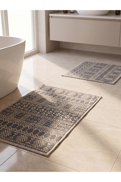 LC Waikiki Timeless Clothing & Timeless Choices Ethnic Embroidered Bath Mat Set