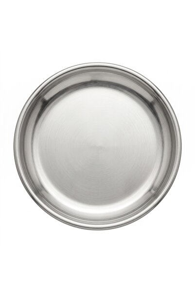 Emrullah Rostfrei Stainless Steel Flat Plate No:0 Ø14 cm Round Set of 2 (2 Pi...