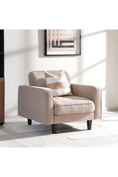 PAN HOME BRICT SINGLE SEATER SOFA - BROWN