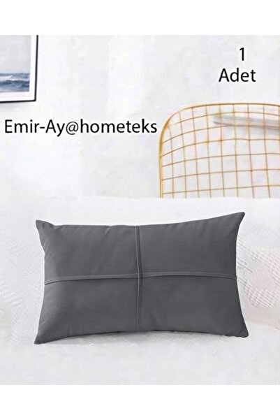 Kapitone Çizgili Kırlent Kılıfı , Yastık Kılıfı ( leke tutmayan silinebilir kadife )