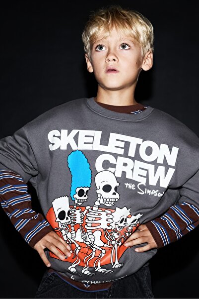 LEFTIES The Simpsons™ karanlıkta parlayan sweatshirt
