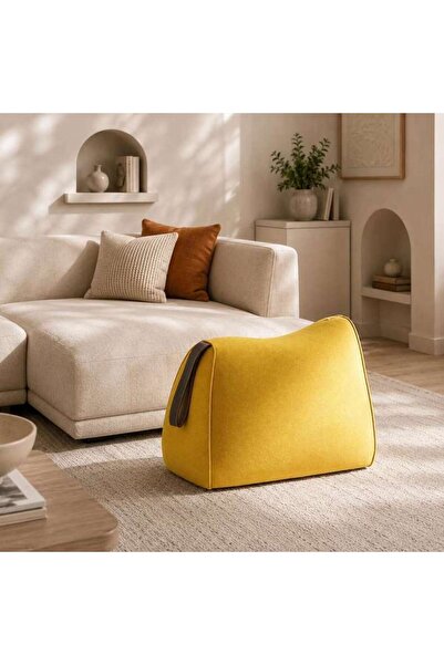 PAN HOME VERA-FUNCTIONAL BENCH & STOOL - YELLOW