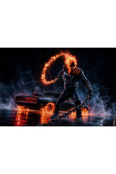OEM Poster Ghost Rider Plimbare de la miezul nopții spre iad, 61x90 cm, poste...
