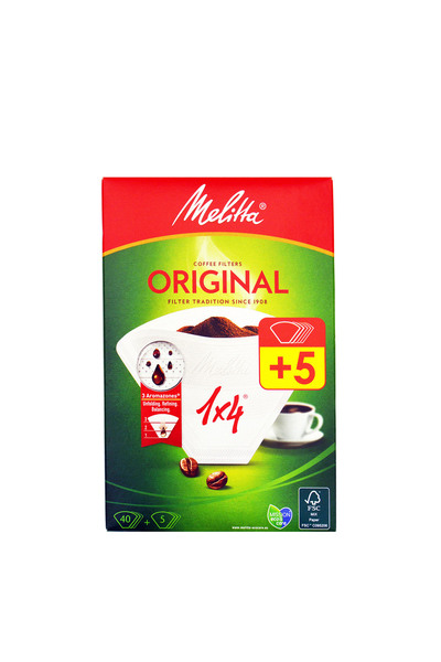 melitta Melitta Original 1X4 Coffee Filters – 40 + 5 Extra Filters – 45 Pieces