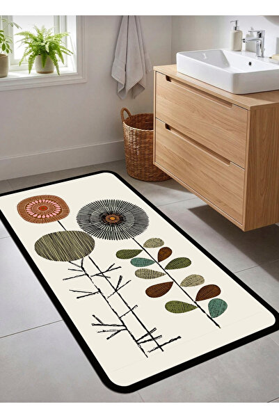 Ardizayn Bohemian Abstract, Non-Slip Base 80X120Cm Bath Mat, Bathroom Rug