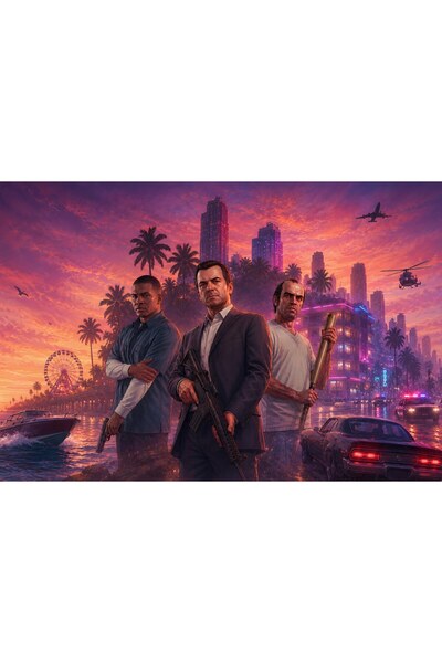 OEM Постер GTA 6 Най-очакваната игра, 61x90 см, poster4206