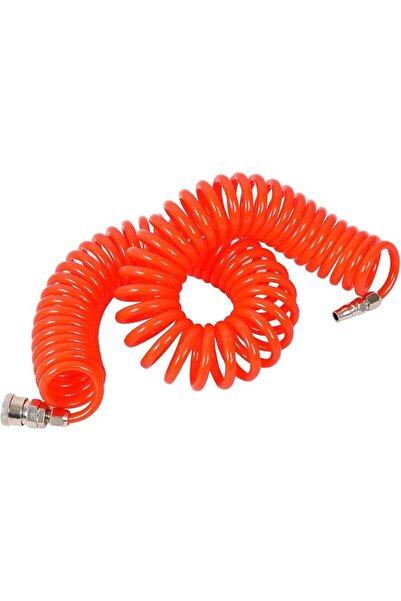 Lawazim Pro7 PU Air Compressor Hose -5x8mm 15m- Flexible Spiral Pneumatic Hos...