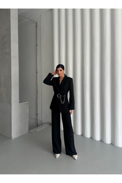 Jodtique Fashionable Women's Formal Suit with Belt