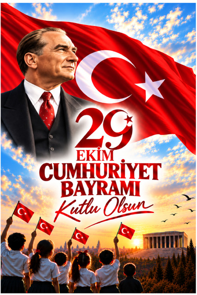 Genel Markalar 29 Ekim Cumhuriyet Bayramı Afişi | Branda Dijital Baskı
