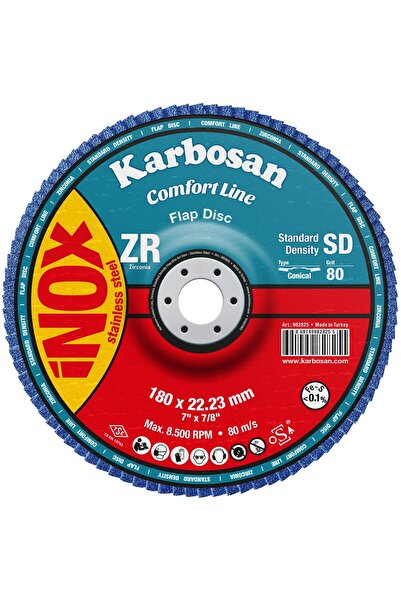 KARBOSAN 125MM ZXPR22 80 KUM SD KONIK FLAP DISK