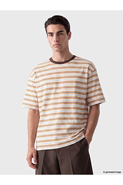 LC Waikiki Crew Neck Striped Men's T-Shirt