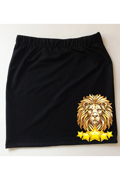 mAddog Black Above-The-Knee Skirt / Lion / Black