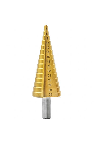 Prefix Yapı Bay-tec Kademeli Matkap Ucu 4-20 mm HSS Adım Matkap Ucu Metal Sac...