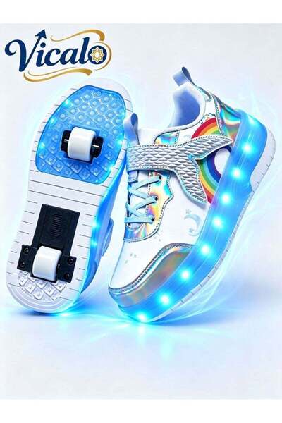 GENERAL Vicalo Roller Skates 2 Wheels Shoes suitable for beginners, both boys...