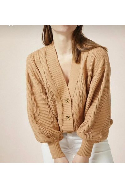 Lumina trent Women's Hair Weave Knitwear Cardigan