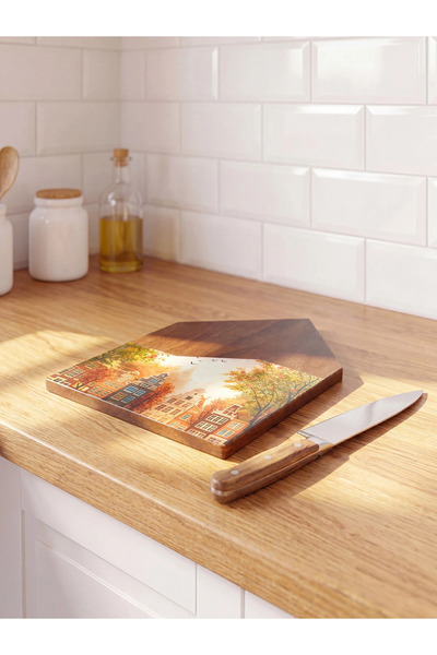 LC Waikiki Lcw Home Brown Wood Cutting Board