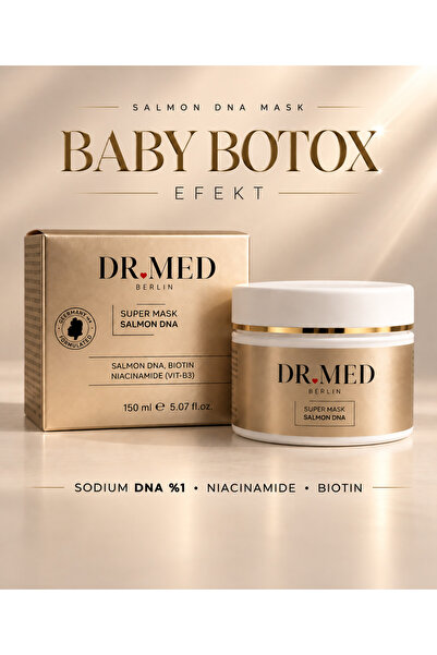 %1 Salmon DNA Baby Botoks Efekt & Yenileyici & Lifting Etkili Maske | Niacinamide + Biotin | Pürüzsüz & Gergin Cilt Görünümü
