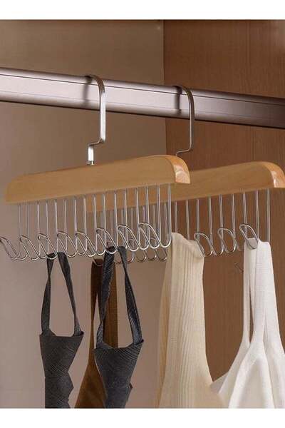CITYRIYA LONG CityRiya-Long Belt Hanger 2 Pack 8 Hooks Belt Rack 360 Degree S...