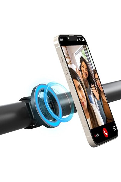 KASTWAVE حامل هاتف لعربة الأطفال، حامل مغناطيسي قوي مقاس 17*54 مع حزام قابل ل...