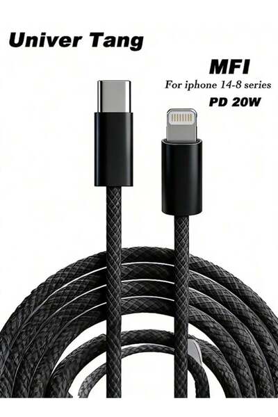 Univer Tang كابل شحن آيفون 1 متر [معتمد من MFi] كابل USB C إلى Lightning للشح...