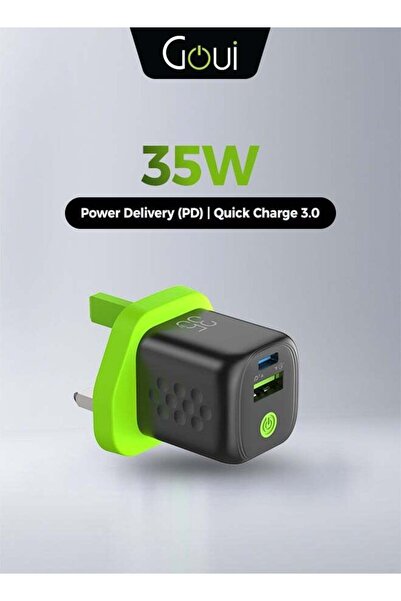 GOUİ 35W Wall Charger GaN 35 Plus for iPhone 17/16 /15/14 Series, Samsung Gal...