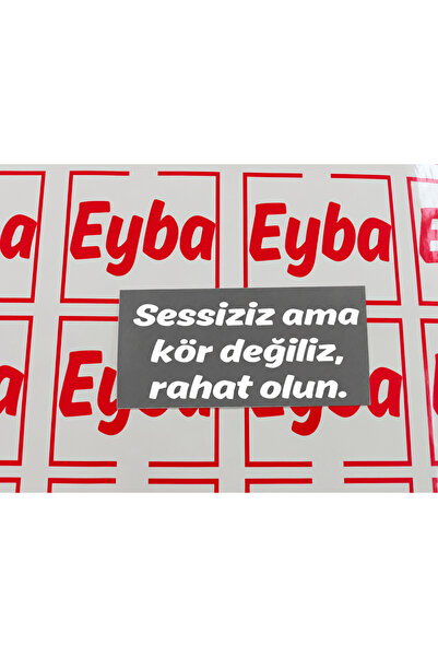 EYBA STİCKER Be Silent but Not Blind Sticker 18 cm 1 Piece