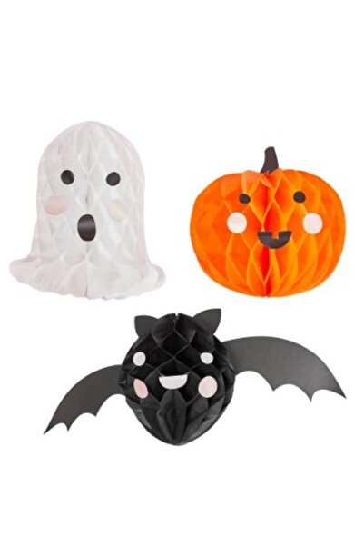 Hootyballoo 3 Halloween Character Honeycombs Decorations