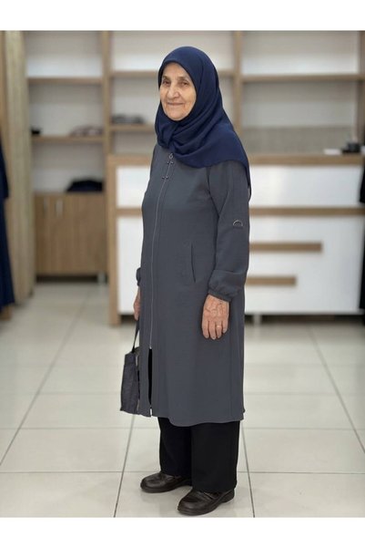 ENSAR GİYİM Șapcă hijab cu fermoar și guler elegant