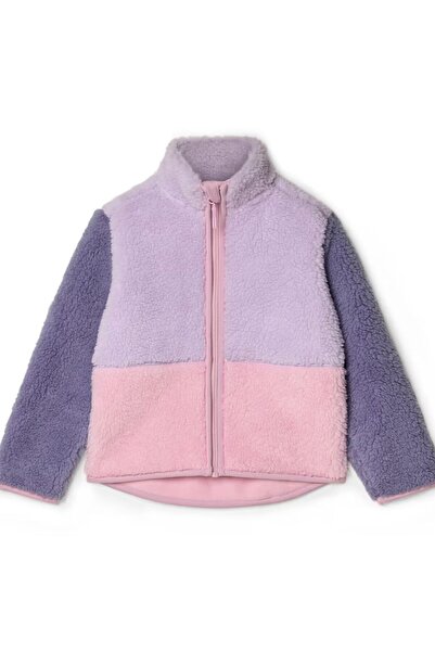Tchibo Kız Çocuk Teddy Mont, Lila-Pembe