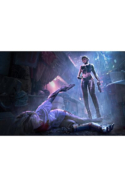 OEM Poster Cyberpunk Fallen City, 61x90 cm, poster4695