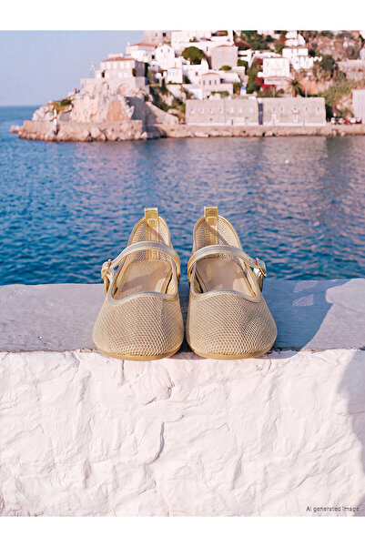 LC Waikiki Alita City Lcw Steps Yellow Girls' Ballet Flats with a Difference
